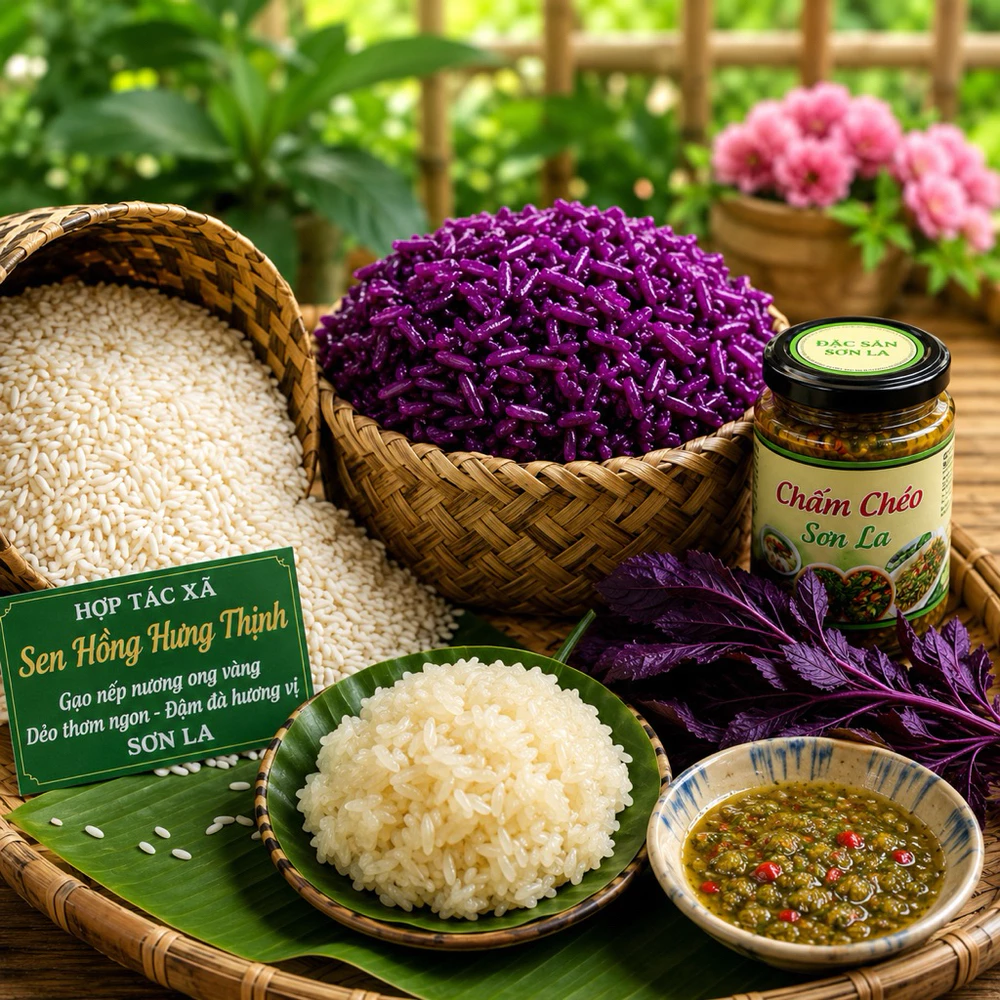 3kg Gạo nếp nương ong vàng Sơn La - Ảnh 2
