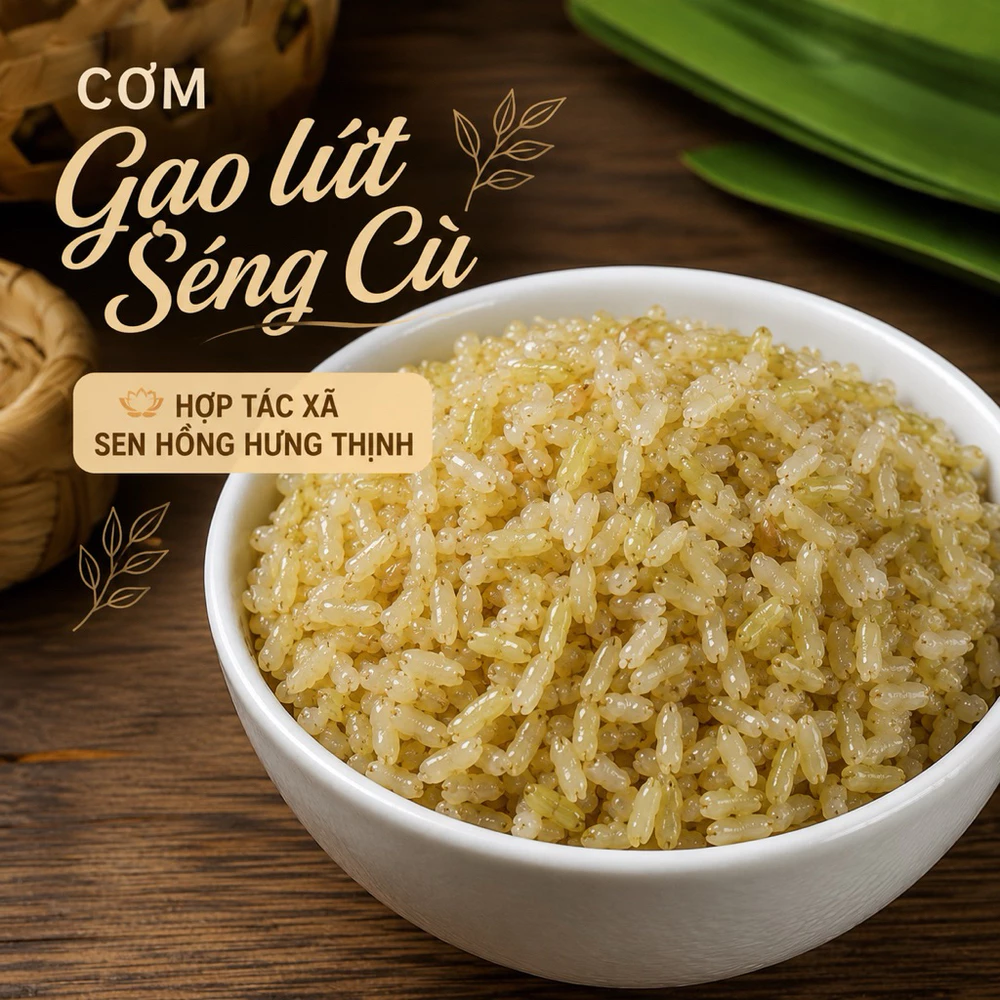3kg Gạo lứt Séng Cù Mường Tấc hạt tròn - Ảnh 4