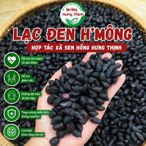 1kg Lạc đen H'Mông