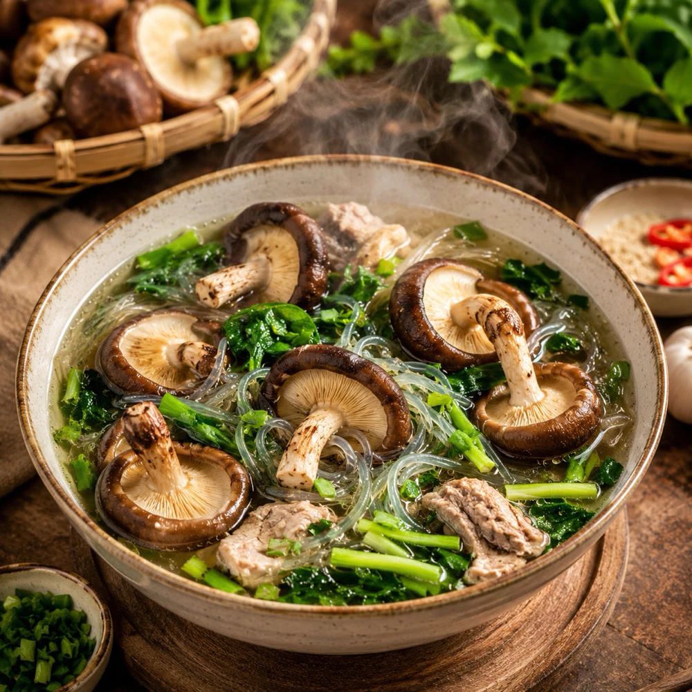 200gr Nấm hương rừng Tây Bắc - Ảnh 4