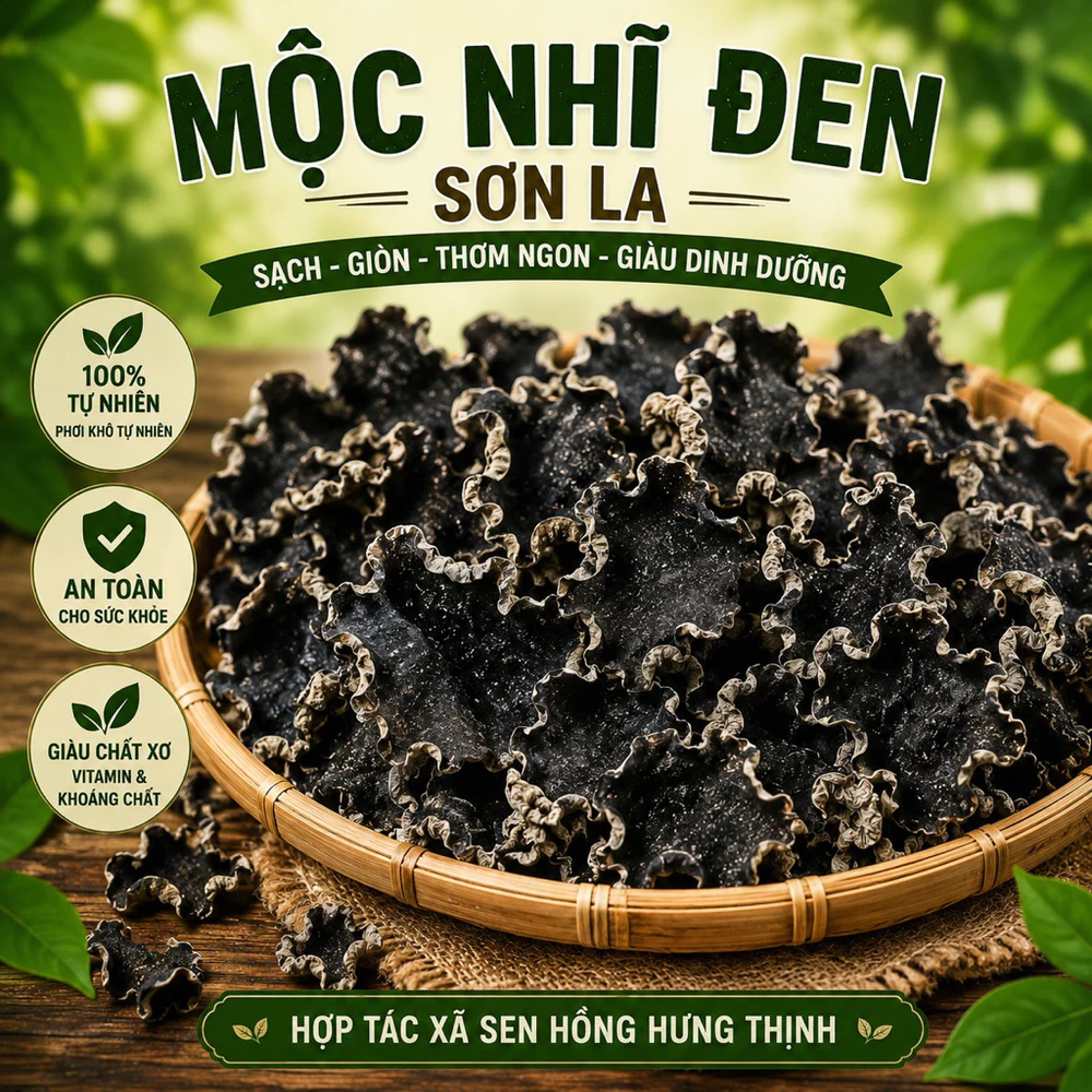 200gr Mộc nhĩ đen Sơn La - Ảnh 5