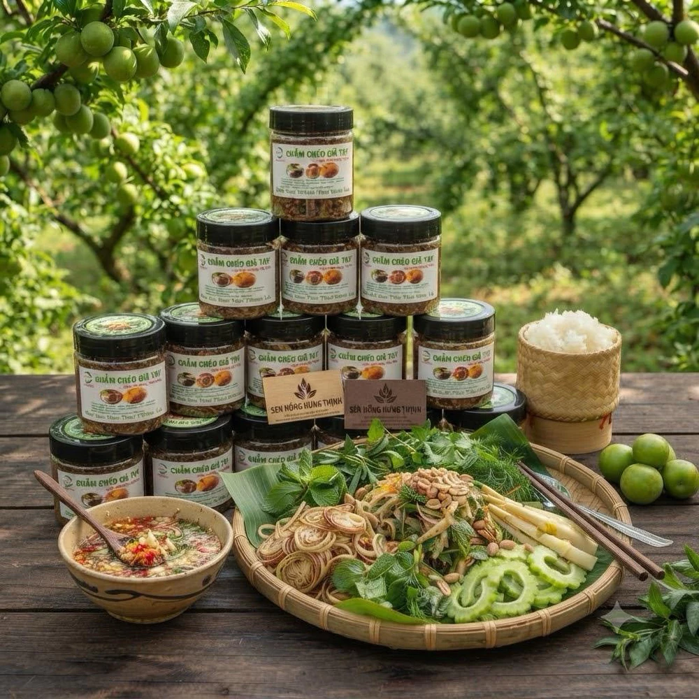 Combo chẩm chéo giã tay Sơn La - 1 khô 1 ướt - Ảnh 3